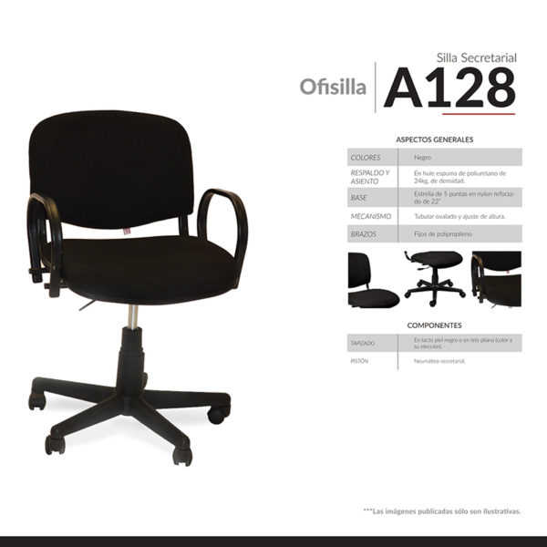 silla para oficina ISO GIRATORIA CON BRAZOS